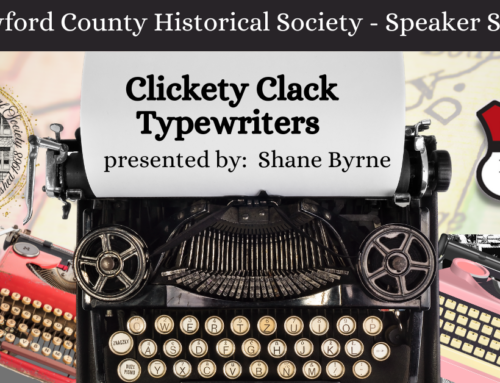 CCHS Speaker Series – Clickety Clack Typewriters